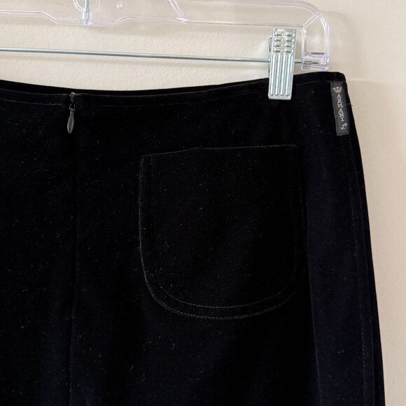 Vintage Armani Jeans Velvet Mini Skirt, Black, Best for Size S-M - Picture 4 of 9